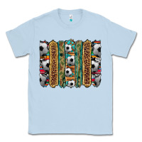 Dusty Blue soccer camouflage serape cowhide turquoise leopard glitter  brushstrok Classic Tee - Artiststas