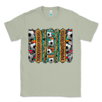 Matcha soccer camouflage serape cowhide turquoise leopard glitter  brushstrok Classic Tee - Artiststas