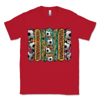 Red soccer camouflage serape cowhide turquoise leopard glitter  brushstrok Classic Tee - Artiststas