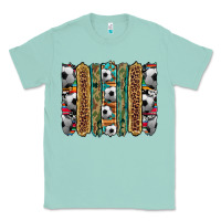 Seafoam soccer camouflage serape cowhide turquoise leopard glitter  brushstrok Classic Tee - Artiststas