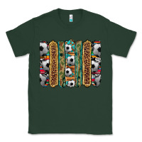 Sports Green soccer camouflage serape cowhide turquoise leopard glitter  brushstrok Classic Tee - Artiststas