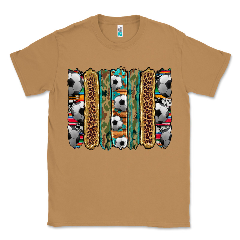Soccer Camouflage Serape Cowhide Turquoise Leopard Glitter  Brushstrok Classic Tee by Artiststas | Teevron