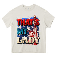 Cream Thats my lady 4th of july Heavy Core Tee - CowGirlArtShop