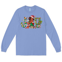Colony Blue Joy Girl Black Long Sleeve Tee - CowhideDigitalArt