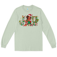 Matcha Joy Girl Black Long Sleeve Tee - CowhideDigitalArt