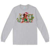 Moon Dust Joy Girl Black Long Sleeve Tee - CowhideDigitalArt
