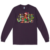 Plum Joy Girl Black Long Sleeve Tee - CowhideDigitalArt