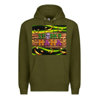 Army Green Spooky mama Premium Hoodie - Artiststas