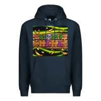 Navy Spooky mama Premium Hoodie - Artiststas