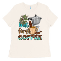 Bone coffee cups but first coffee bbs Ladies Tee - BundleAndBundleShop
