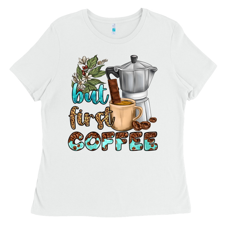 Coffee Cups But First Coffee Bbs Ladies Tee by BundleAndBundleShop | Teevron