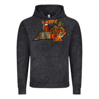 Vintage Black happy fall Vintage Hoodie - CowhideDigitalArt