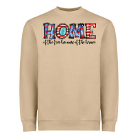 Mushroom home of the because of the brave Heavyweight Sweatshirt - JahusDesignShop