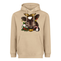 Mushroom christmas baby cow Heavyweight Hoodie - RanaPortraitStore