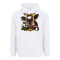 White christmas baby cow Heavyweight Hoodie - RanaPortraitStore