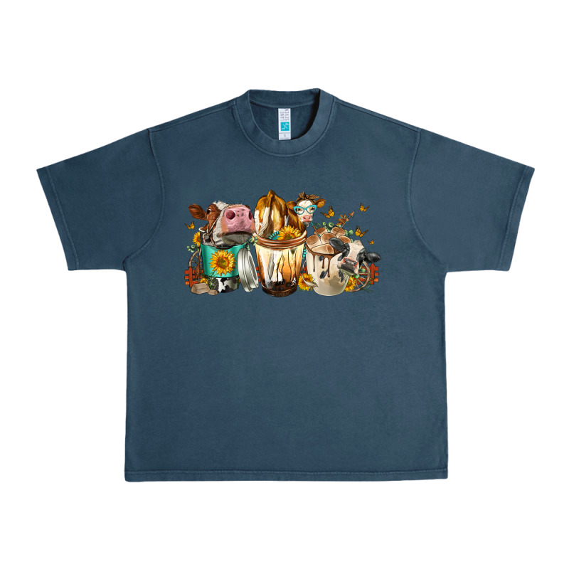 Cows And Coffee Urban Heavy Tee by FaDigitalArtStudio | Teevron