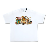 White Cows and coffee Urban Heavy Tee - FaDigitalArtStudio