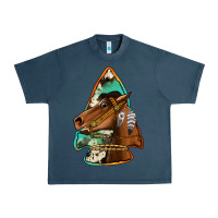 Midnight Navy horse arrowhead Urban Heavy Tee - Jasminsmagicworld