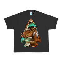 Pigment Black horse arrowhead Urban Heavy Tee - Jasminsmagicworld