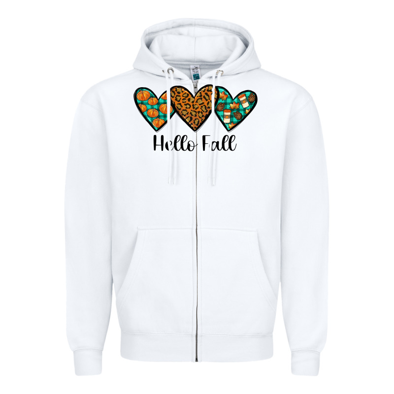 Hello Fall Zipper Hoodie by JahusDesignShop | Teevron
