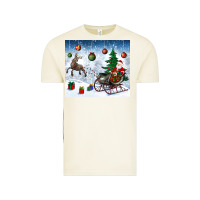 Vintage Arctic christmas santa deer and presents Vintage Tee - BundleAndBundleShop