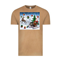 Vintage Camel christmas santa deer and presents Vintage Tee - BundleAndBundleShop