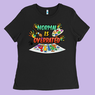 Normal Is Overrated Ladies Tee Designed By Fadigitalartstudio