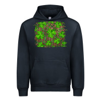 Navy st patrick's day shamrock and leopard distressed Urban Hoodie - RanaPortraitStore