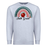 Heather Grey sixth grade rainbow Premium Sweatshirt - RanaPortraitStore
