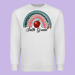 Sixth Grade Rainbow Premium Sweatshirt Designed By Ranaportraitstore