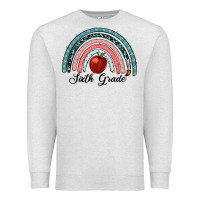 Oatmeal Heather sixth grade rainbow Premium Sweatshirt - RanaPortraitStore