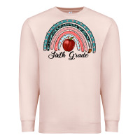 Pale Pink sixth grade rainbow Premium Sweatshirt - RanaPortraitStore