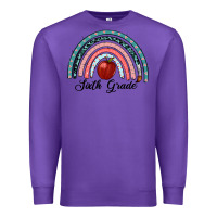 Purple sixth grade rainbow Premium Sweatshirt - RanaPortraitStore