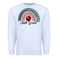 White sixth grade rainbow Premium Sweatshirt - RanaPortraitStore