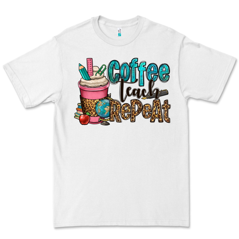 Coffee Teach Repeat Premium Tee by OliviaCreatesArt | Teevron