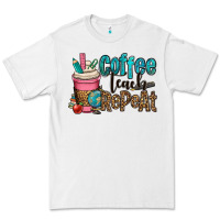 White coffee teach repeat Premium Tee - OliviaCreatesArt