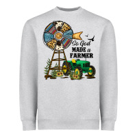 Heather Grey So God Made a Farmer Heavyweight Sweatshirt - JahusDesignShop
