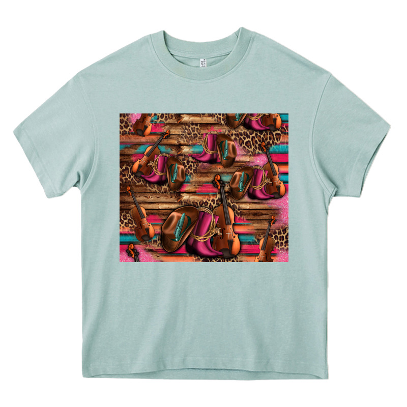 Valentines Day Violin And Cowboy Boots Country Music Heavy Core Tee by Jasminsmagicworld | Teevron
