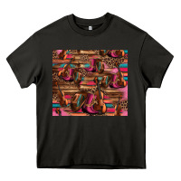 Asphalt valentines day violin and cowboy boots country music Heavy Core Tee - Jasminsmagicworld
