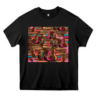Black valentines day violin and cowboy boots country music Heavy Core Tee - Jasminsmagicworld