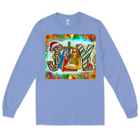 Colony Blue joy jesus Long Sleeve Tee - CowhideDigitalArt
