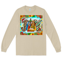 Mushroom joy jesus Long Sleeve Tee - CowhideDigitalArt