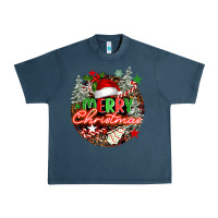 Midnight Navy Merry christmas Urban Heavy Tee - FaDigitalArtStudio