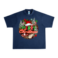 Navy Merry christmas Urban Heavy Tee - FaDigitalArtStudio