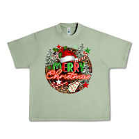 Oil Green Merry christmas Urban Heavy Tee - FaDigitalArtStudio
