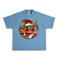 Pebble Blue Merry christmas Urban Heavy Tee - FaDigitalArtStudio
