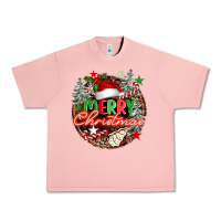Salmon Merry christmas Urban Heavy Tee - FaDigitalArtStudio