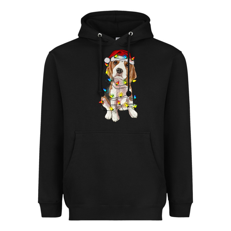 Christmas Beagle Heavyweight Hoodie by RanaPortraitStore | Teevron
