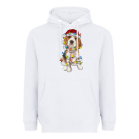 White christmas beagle Heavyweight Hoodie - RanaPortraitStore