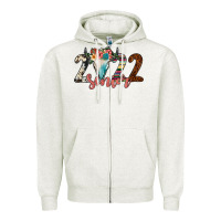 Oatmeal Heather 2022 senior bull skull Zipper Hoodie - JahusDesignShop